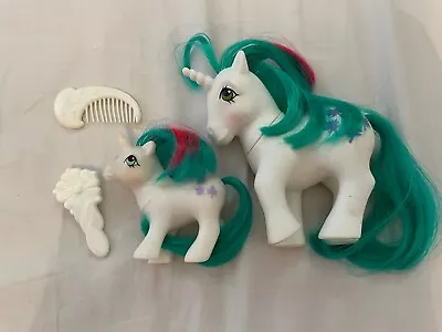 Buy Rare Vintage My Little Pony G1 Gusty & Baby Gusty MLP • 90£