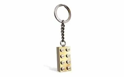 Buy Classic LEGO Keyring Brick 2x4 Gold 850808 Keychain Accessory Collectable • 8.95£