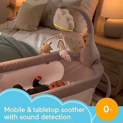 Buy Fisher-Price Baby Rainbow Showers Bassinet To Bedside Mobile Multicolor • 30.30£