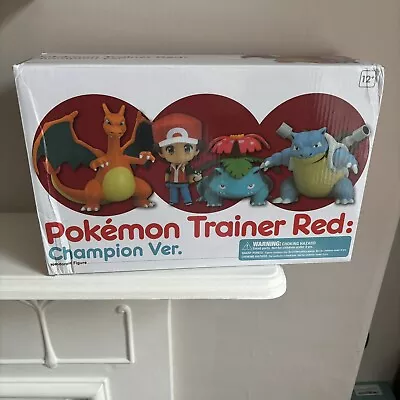 Buy Pokemon Trainer Red: Champion Ver. Version Charizard Blastoise Venusaur Figures • 119.99£