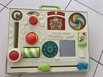 Buy Super Vintage Activity Center (fisher Price) Activity Board Awakening Game • 12.65£