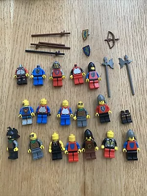 Buy Vintage Lego Castle Knights Minifigures ForestMan Horses Weapons Bundle Vgc • 13.02£