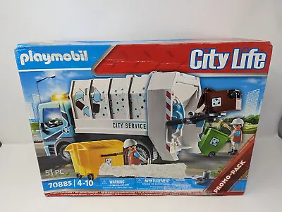 Buy Playmobil 70885 City Life Service Garbage Recycling Truck - New • 33.95£