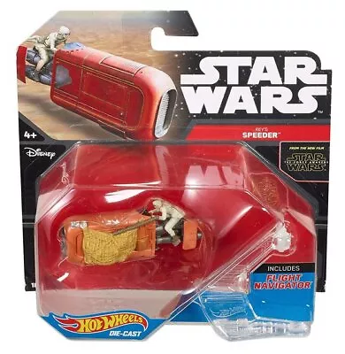 Buy Star Wars Force Awakens Hot Wheels (2015) Rey's Speeder Starships Toy Vehicle • 10.67£