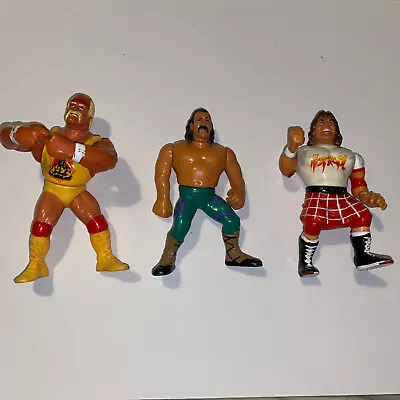 Buy WWF Hasbro Wrestling Figures Bundle  X 3 Hulk Hogan,Jake Roberts,Roddy Piper 90s • 25£