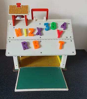 Buy Vintage Fisher Price School House & Some Letters / Numbers & Free Postage • 14.99£