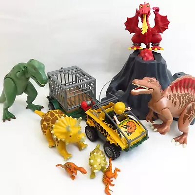 Buy Playmobil Dinosaur Playset W/ Volcano T-Rex Etc. Job Lot • 15£