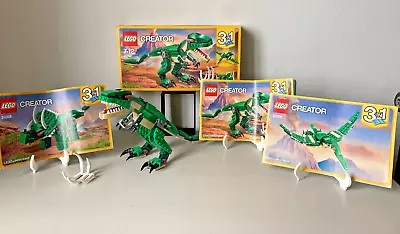 Buy Boxed Lego 31058 Creator Mighty Dinosaurs 3 In 1 T-Rex Triceratops 100% Complete • 8£