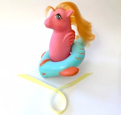 Buy Vintage 80s G1  💕 My Little Pony  Sea Pony Baby Backstroke With Float & Ribbon • 36.95£