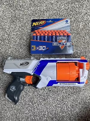 Buy Nerf N Strike Elite Strongarm Blaster + 30 Nerf Darts - WORKING • 14£