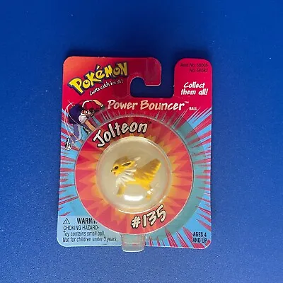 Buy Pokemon Power Bouncer JOLTEON #135 Hasbro 1999 - Sealed, Rare, MINT CONDITION • 30£