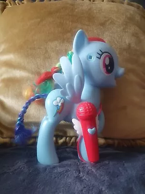 Buy Singing My Little Pony Rainbow Dash W/Microphone, Hasbro Karaoke VerygoodWorking • 2.99£