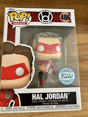 Buy Funko Pop! DC Heroes #486 Hal Jordan Red Lantern Comic Book UK Green Lantern • 30£