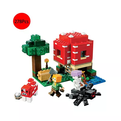 Buy LEGO 21179 Minecraft The Mushroom House Set - Ages 8+ UK • 12.99£