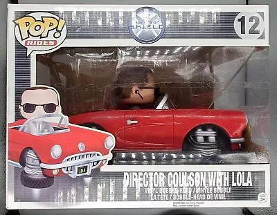 Buy Funko POP #12 Director Coulson With Lola Rides Vaulted Marvel Damaged Box • 99.99£