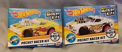 Buy  2x Hot Wheels Mini Maker Kitz, Pocket Racer  Kits, Pull Back Power, Rodger Dod • 11£