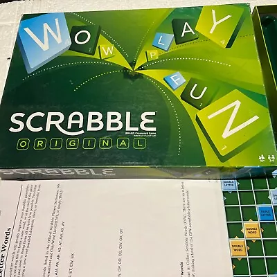 Buy Mattel Scrabble Original Classic Board Tile Game - Y9592 • 3.99£