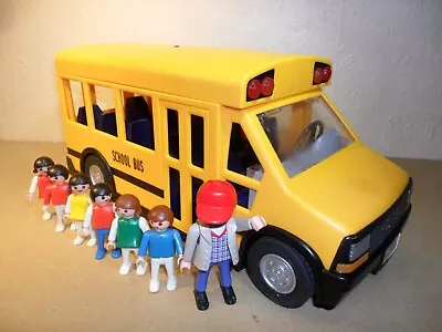 Buy PLAYMOBIL SCHOOL BUS 5940 (Flashing Lights,Kids,Coach,Truck,Figures) • 9.99£