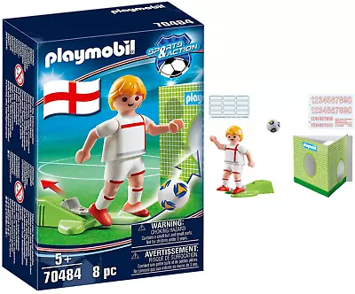 Buy Playmobil Sports Action 70484 English Football Player Figure Games Construction • 9.19£