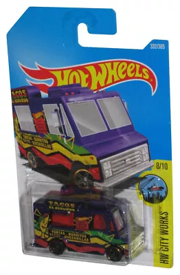 Buy Hot Wheels HW City Works 8/10 (2015) Purple Quick Bite Taco Toy Truck 332/365 • 19.43£