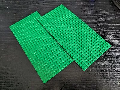 Buy Lego GREEN 16 X 32 Studs Base Plate X2 Flat • 11.99£