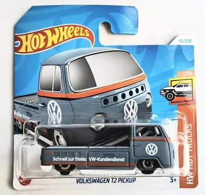 Buy Hot Wheels Volkswagen T2 Pick Up, Deep Matt Blue, 2024 Release, Short Card • 4£