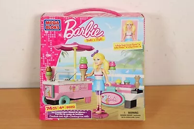 Buy Barbie Mega Bloks ICE CREAM CART Set 80212 BRAND NEW Build 'N Style • 9.95£