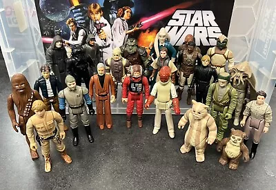 Buy Vintage Star Wars Figures - 23 Figures, Various Conditions, All Different. • 39.99£