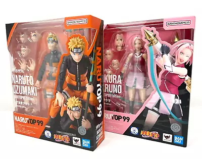 Buy S.H.Figuarts NARUTOP99 Edition Naruto Uzumaki & Sakura Haruno Set Bandai Spirits • 112.76£