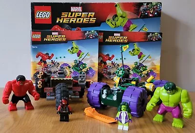 Buy Lego Marvel Super Heroes Hulk Vs. Red Hulk (76078) 100% Complete With Box RARE • 109.95£