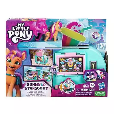 Buy My Little Pony Sunny Starscout Smoothie Truck Playset Light Up Sign 17 Pieces • 17.97£