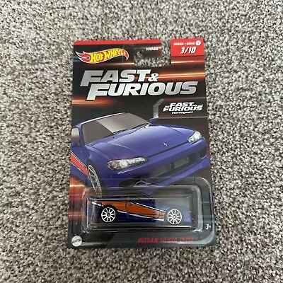 Buy Hot Wheels Fast And Furious Nissan S15 HNR88 • 8.95£