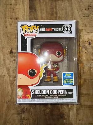 Buy POP FUNKO TELEVISION BIG BANG THEORY Sheldon Cooper As The Flash 833 Vaulted • 44.99£