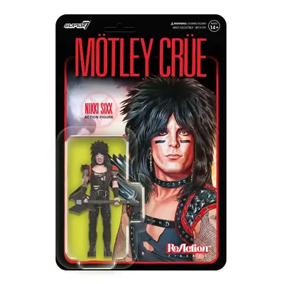 Buy Motley Crue W1 - Nikki Sixx (Shout At The Devil) 3.75  Super7  ReAction Figure • 20.49£