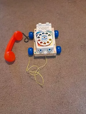Buy Vintage Fisher Price Toys Pull Along Chatter Telephone. • 3.50£