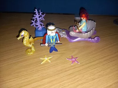 Buy Playmobil Mermaid Carriage With Sea Horse Used / Clearance • 9.95£
