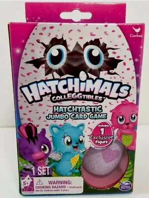 Buy Hatchimals Colleggtible Hatchtastic Jumbo Card Game With Exclusive Figure Age 5+ • 5£