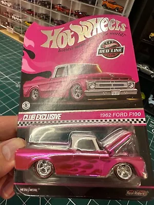 Buy Hot Wheels RLC Club Exclusive Pink Edition - 1962 Ford F100 • 40£