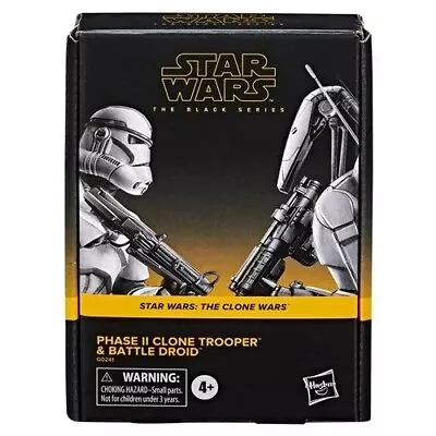 Buy Star Wars The Black Series Clone Trooper And Battle Droid 6 Inch 2 Action Figure • 57.99£