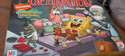 Buy OPERATION SpongeBob Squarepants Family  Kids Board Game Nickelodeon Incomplete • 9£
