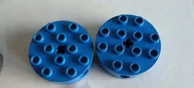 Buy LEGO Brick 6 X 6 Round With Technic Pin Hole (18897) BLUE X2 (225) • 1£