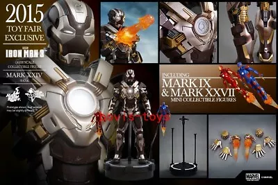 Buy New Hot Toys MMS303 Iron Man 3 Iron Man MK-XXIV Mark 24 Tank 1/6 Figure • 286.99£