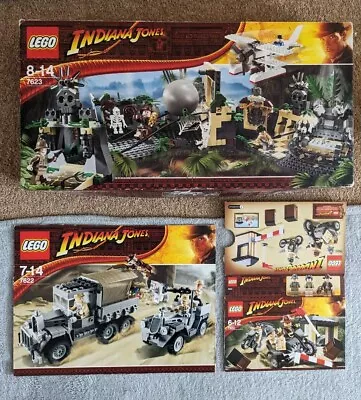 Buy LEGO Indiana Jones COMPLETE With Instructions: Temple Escape 7623 + 7620 + 7622 • 100£