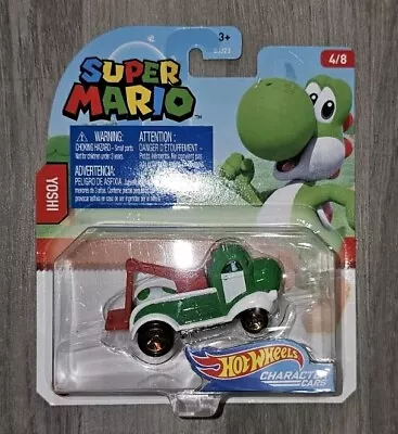 Buy Hot Wheels - Super Mario Character Cars - Yoshi-new And Sealed • 13£