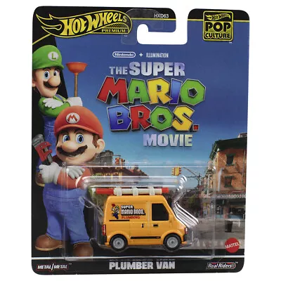 Buy Mattel Hot Wheels Premium Pop Culture -Plumber Van The Super Mario Bros Movie • 12.49£
