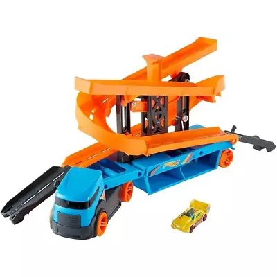 Buy Hot Wheels City Lift & Launch Hauler Vehicle With Storage For Up To 20 1:64 Cars • 23.99£