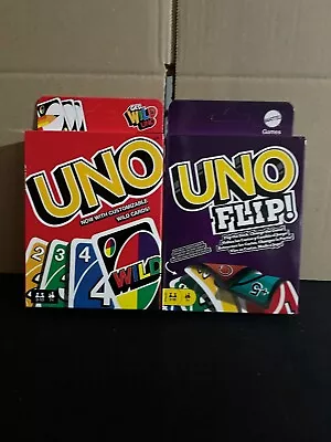 Buy Uno Flip & Wild Card Game By Mattel Bundle • 6.49£