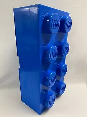 Buy Lego Storage Brick Style Box Tub 8 Stud Blue Stackable • 8.99£