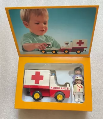 Buy Playmobil 1-2-3 123 6708 Ambulance And Figures  Boxed Vintage Complete • 14.99£