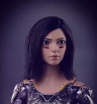 Buy 1/6 Alita Battle Angel Female Head For 12  Figure Hot Toys Phicen JX041 • 33.11£